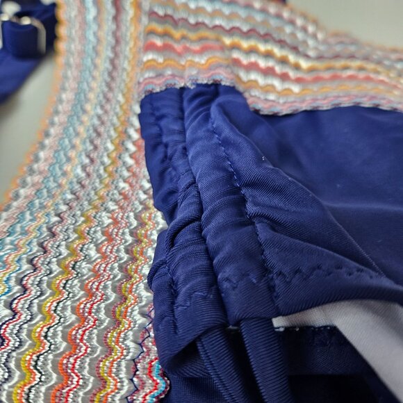 BLMJ Womens High Waisted Bikini Set Tummy Control Color Block Two Piece Size Med - Picture 7 of 9